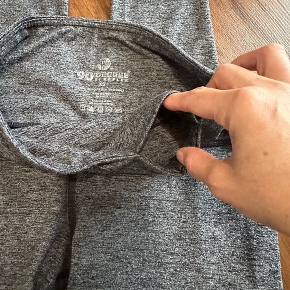 90 Degree By Reflex Heather Gray Leggings - Picture 2 of 6